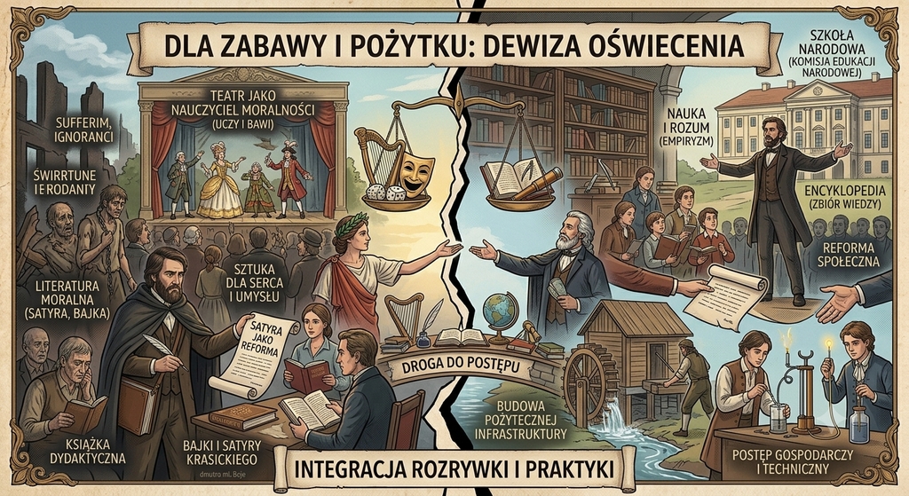 Dla zabawy i pożytku – dewiza oświecenia
