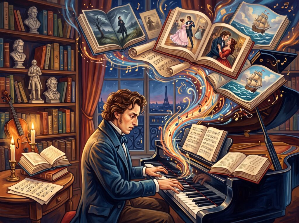 Fryderyk Chopin i jego muzyka w literaturze