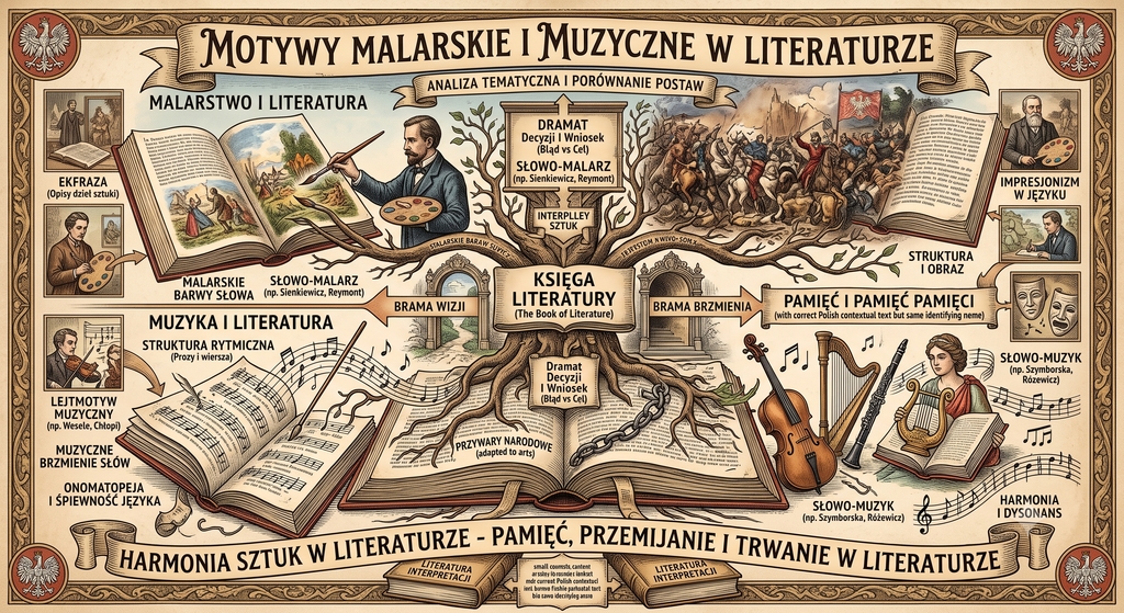 Motywy malarskie i muzyczne w literaturze