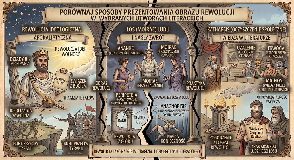Porównaj sposoby prezentowania obrazu rewolucji w wybranych utworach literackich