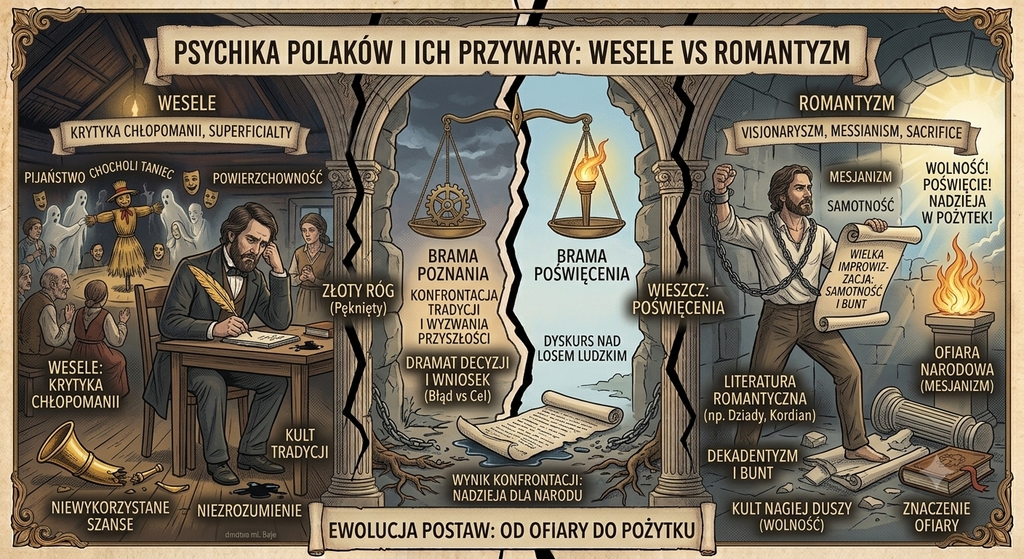 Rozważania nad psychiką Polaków i ich przywarami na podstawie Wesela