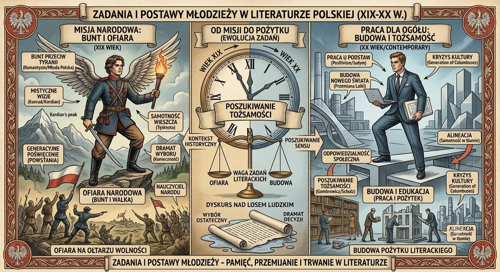 Zadania i postawy młodzieży w literaturze